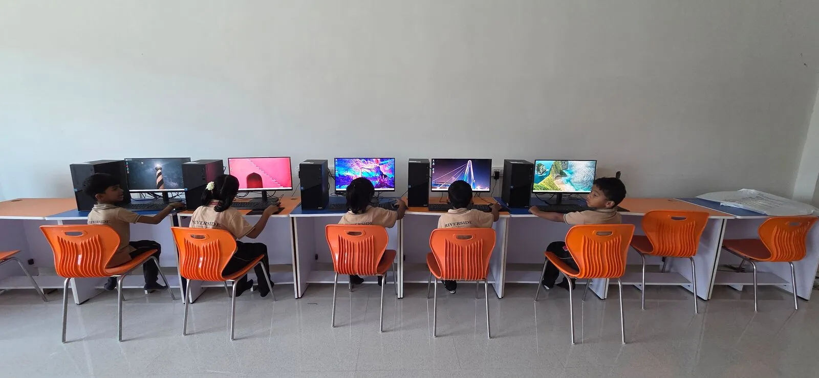 Science and computer lab work at Riverside Public School, Coimbatore — 1