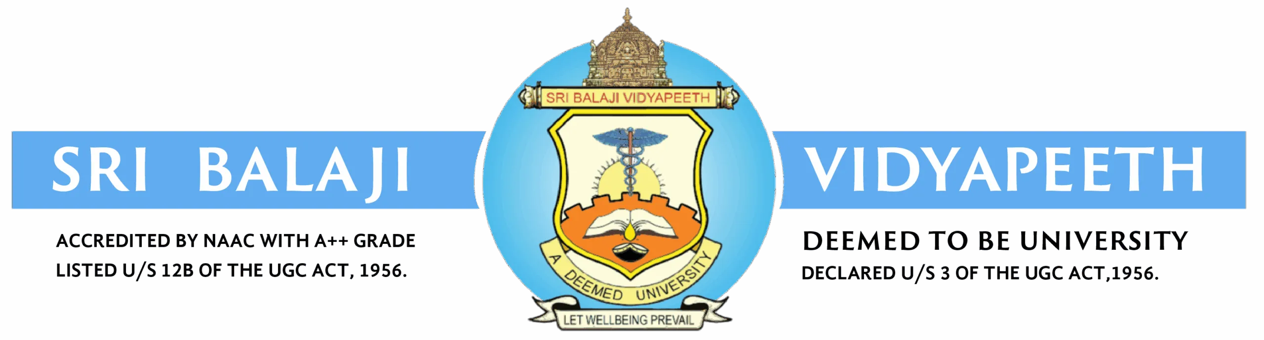 Sri Balaji Vidyapeeth (Deemed to be University) logo