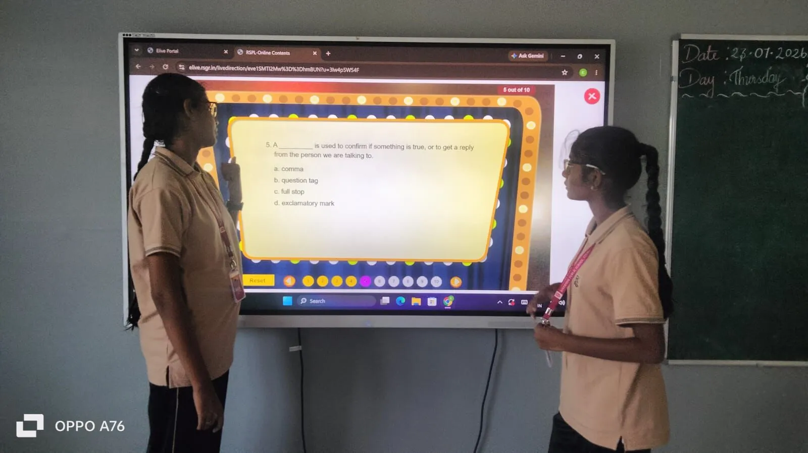 Classroom learning at Riverside Public School, Coimbatore — 12