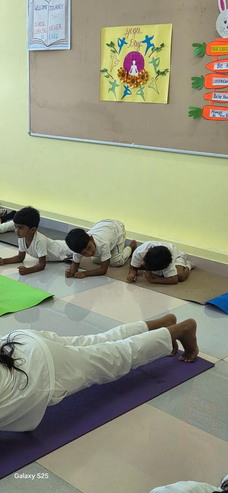 Yoga session at Riverside Public School, Coimbatore — 3