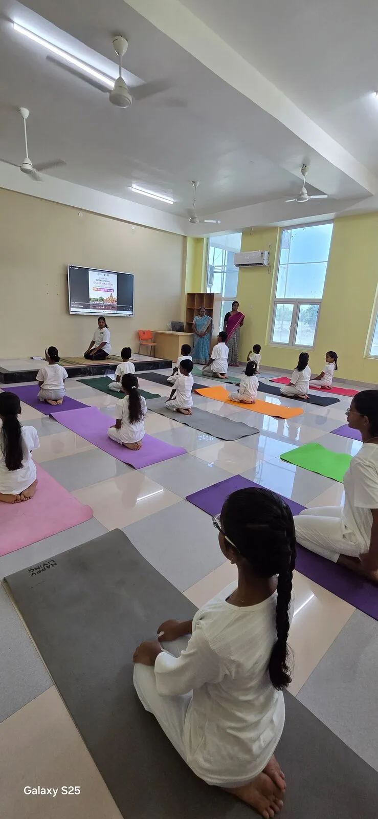 Yoga session at Riverside Public School, Coimbatore — 5