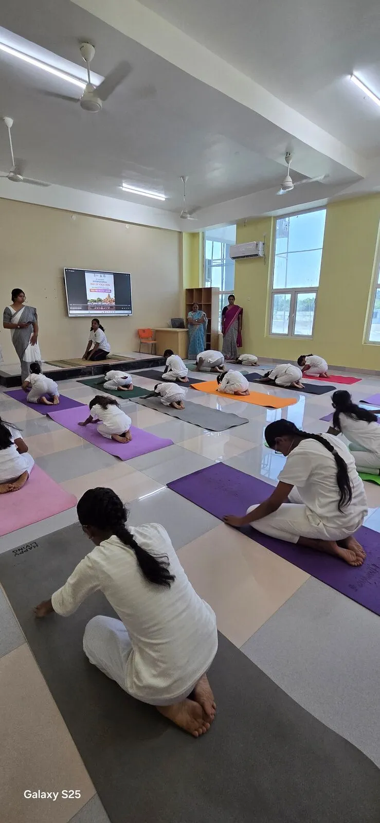 Yoga session at Riverside Public School, Coimbatore — 6
