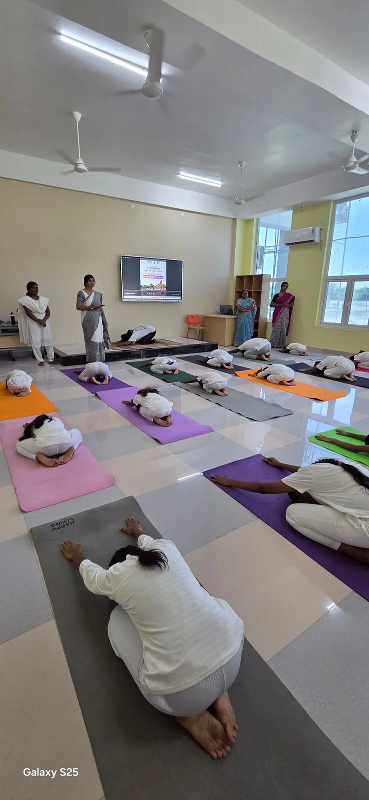 Yoga session at Riverside Public School, Coimbatore — 7