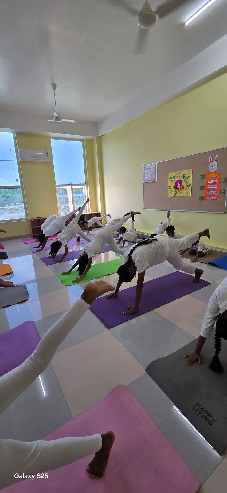 Yoga session at Riverside Public School, Coimbatore — 9