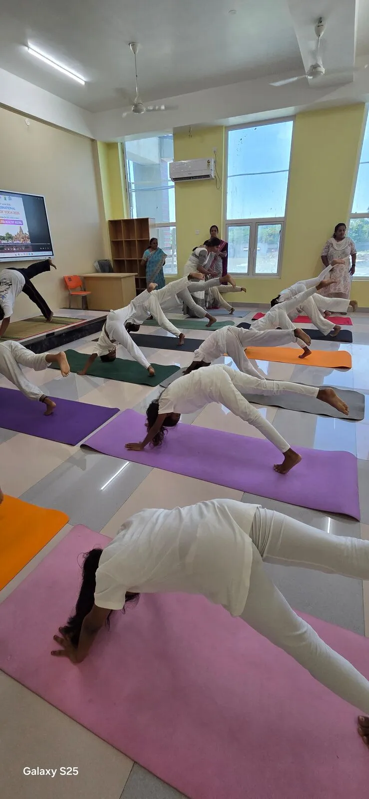 Yoga session at Riverside Public School, Coimbatore — 10